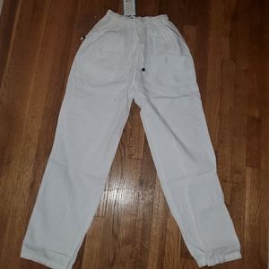 NWT White Linen Pants